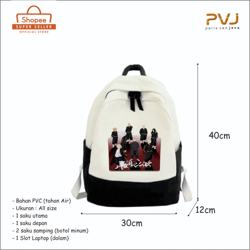 Tas ransel Tokyo Revengers Backpack anime Tokyo Manji Gang Premium