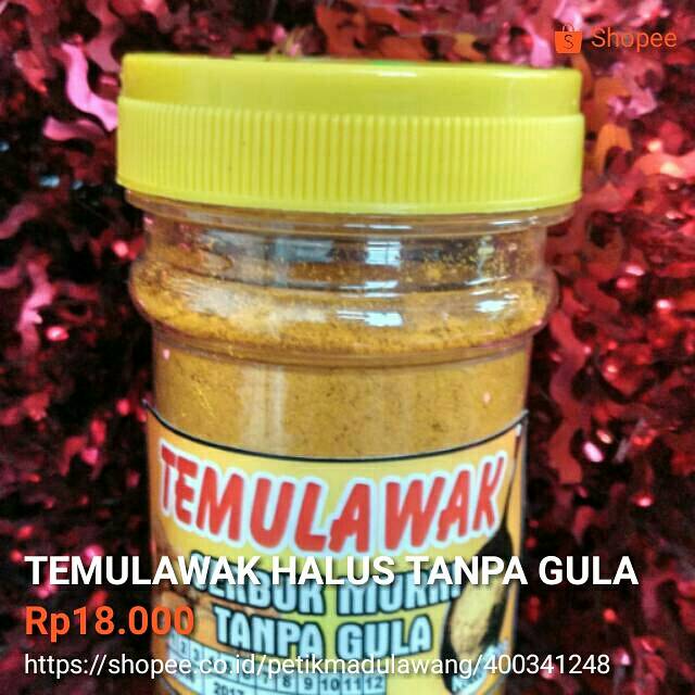 

TEMULAWAK HALUS TANPA GULA berat sama wadah 70gr