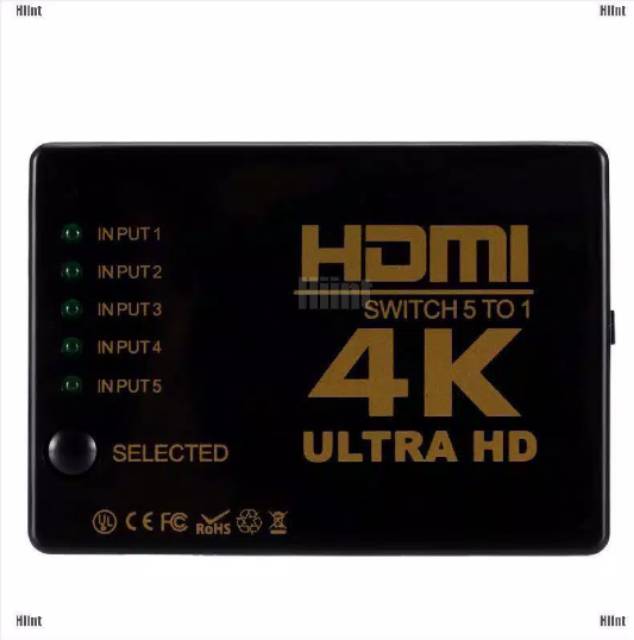 HDMI Switch 5 Port Support 4K Full HD With Remote High Quality