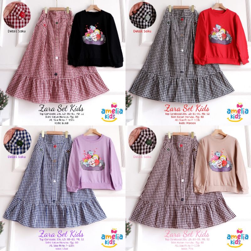 CECA & ZARA SET KIDS || ORIGINAL BY AMELIA KIDS