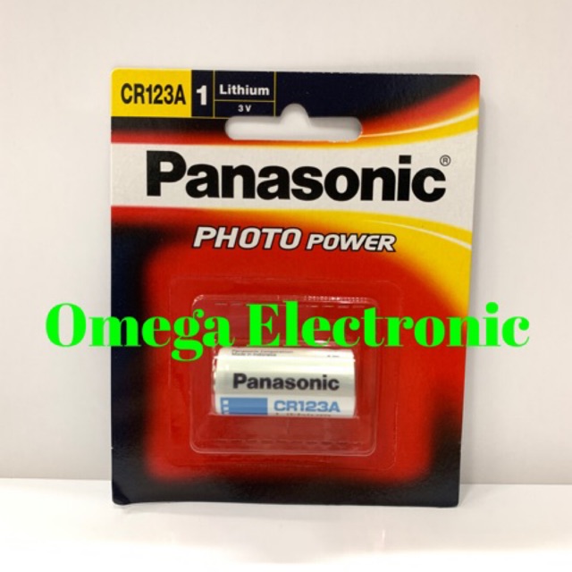 Baterai Panasonic CR123A 3V Lithium Battery CR 123A Photo Power Batre