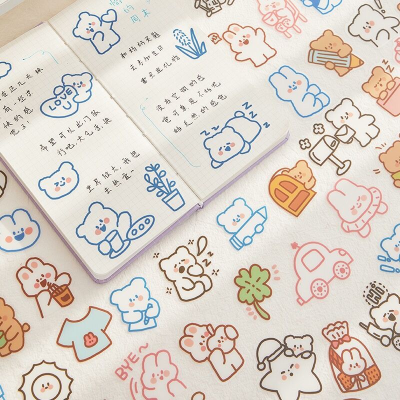 

40pcs cute bear stickers