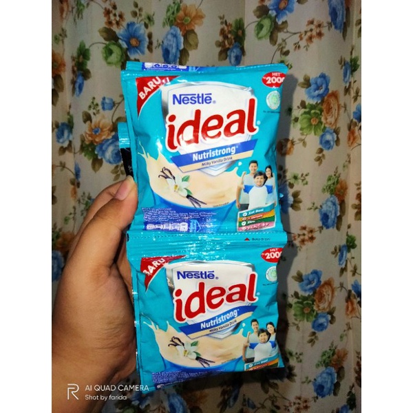 Nestle Ideal Minuman Susu Vanila dapat 1 renceng alias 10 sachet