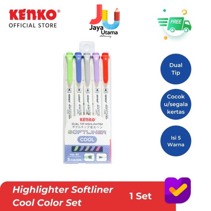 

Kenko Softliner Highlighter Dual Tip Cool Friendly