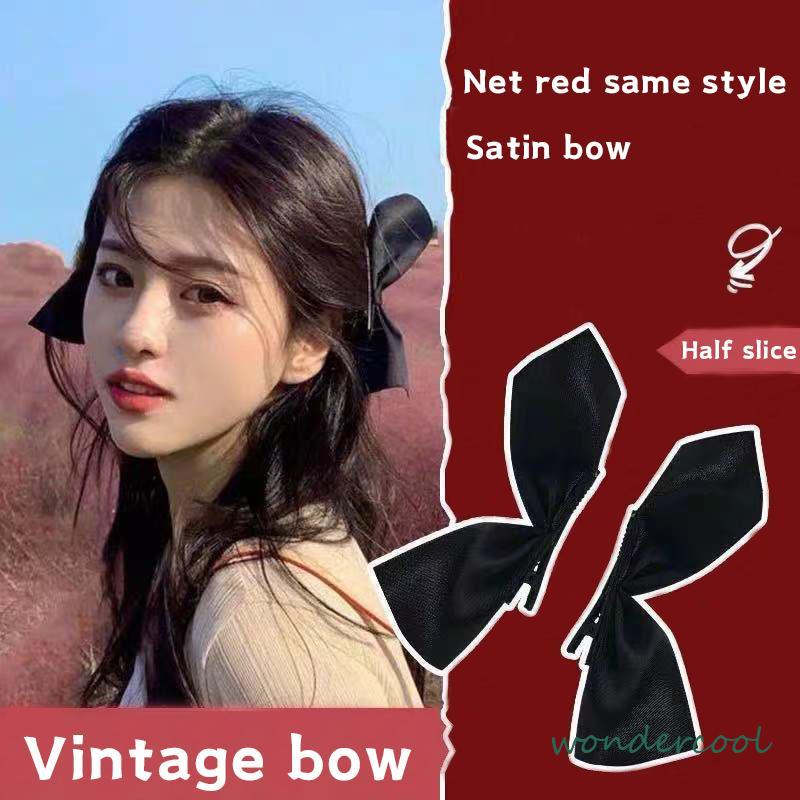 Jepit Rambut Wanita Karakter Bahan Kain Import Hairpin Pita Samping Korea Fashion Wanita -Won