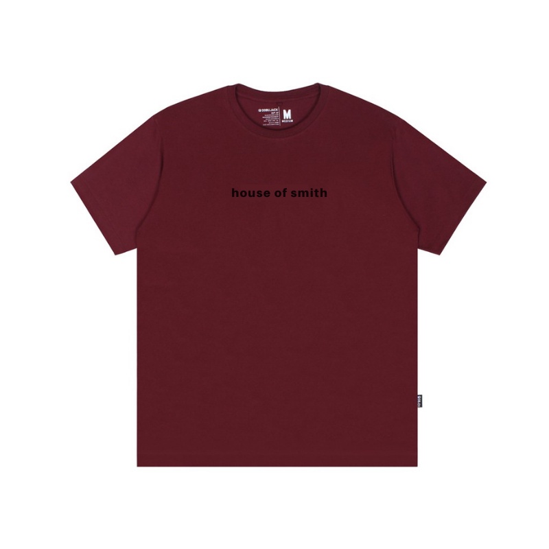 Kaos Smith | T-shirt house of smith sig orange hitam Top Quality