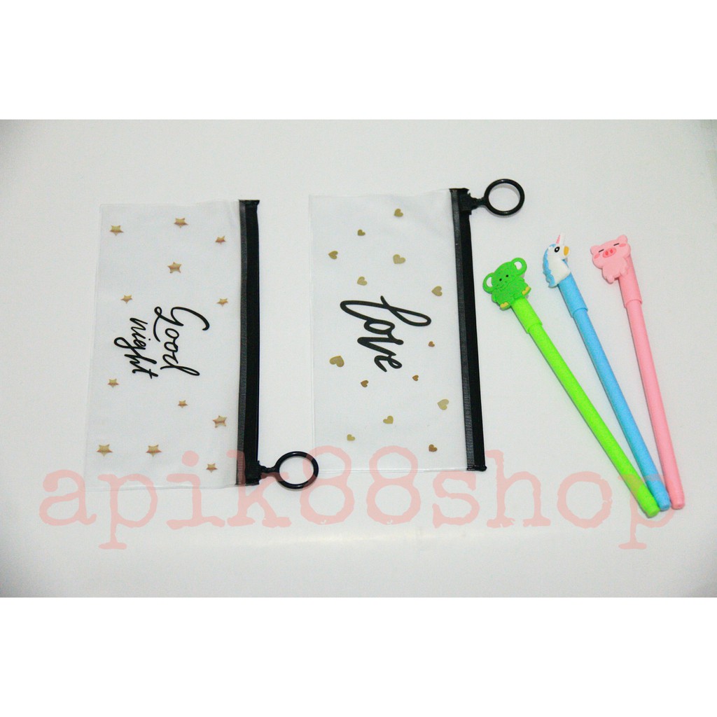 

Tempat Pensil Transparan/Tempat Pensil Karakter/Tempat Pensil Lucu