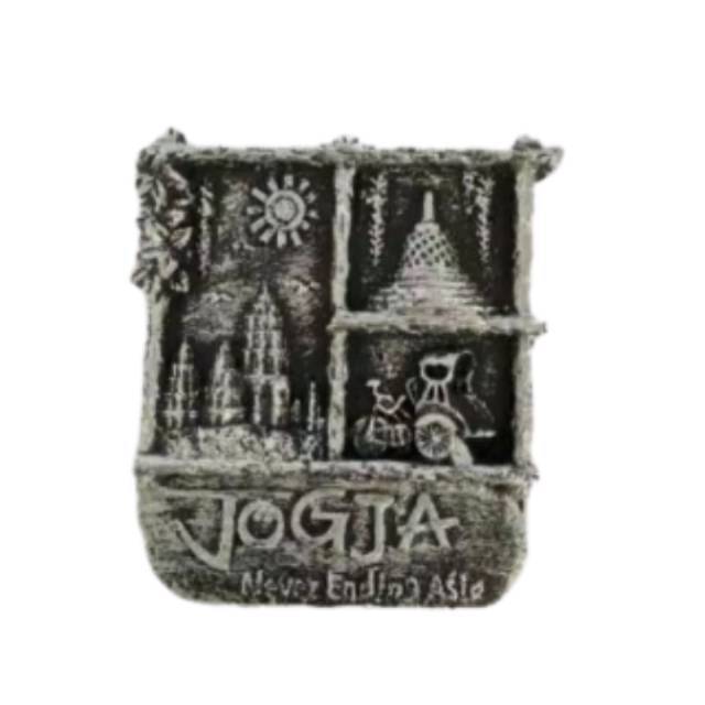 (BISA COD) MAGNET KULKAS JOGJA NEVER ENDING BAHAN FIBERGLASS 6x5 cm - DEKORASI RUMAH SOUVENIR MURAH