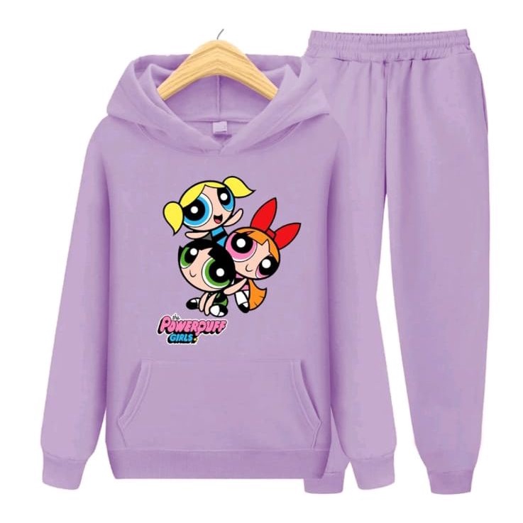 Setelan Anak Sweater Power Pupp Girl /Sweater Hoodie Anak-dewasa