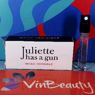 Vial Parfum OriginaL Juliette has a gun Musc Invisible EDP 1.7 ml