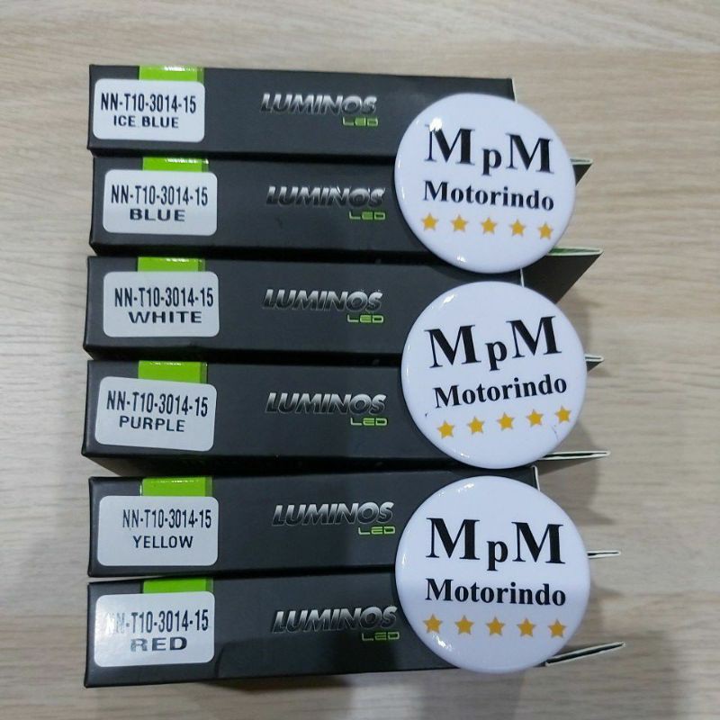Lampu Sen Led 15 Mata T10 Luminos Bohlam Sein 15Titik Jelly Silicon Senja Kota 9Nine