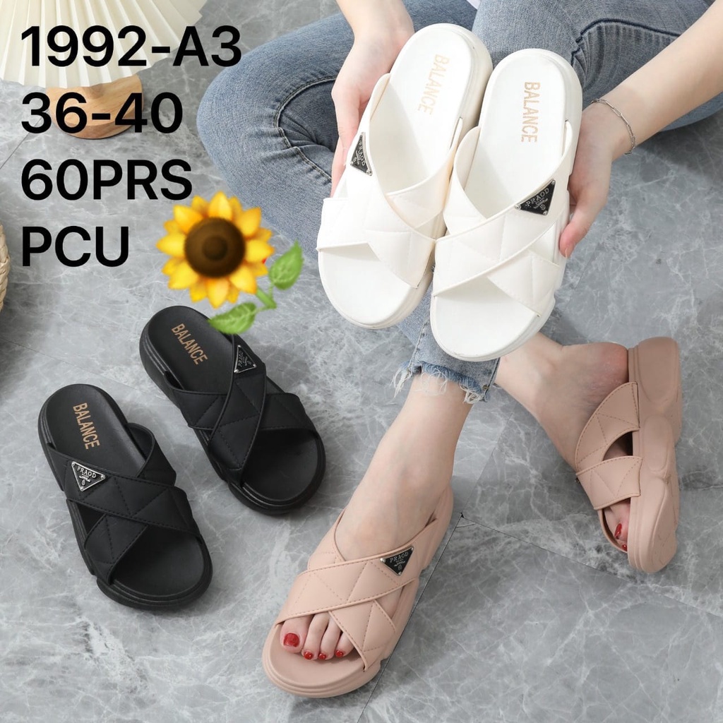 Sandal Karet Jelly Wedges Wanita import Model Terbaru Original Kekinian by AGUNG STYLE Balance1992-A3