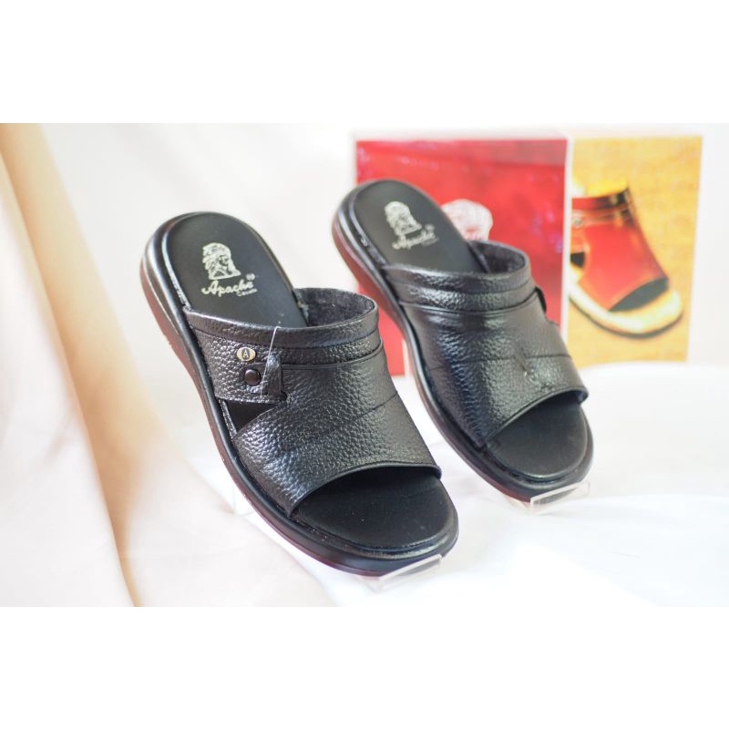 SENDAL PRIA KULIT ASLI APACHE RC 891TERBARU