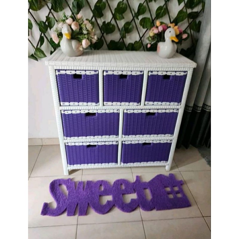 lemari rotan sintetis