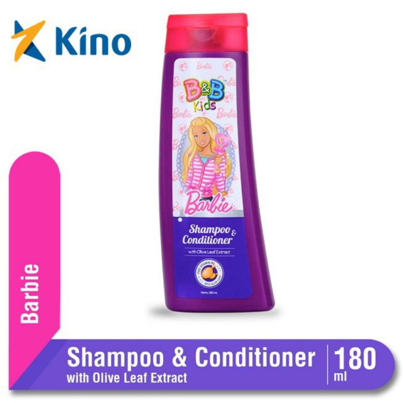 B&B kids Barbie shampoo conditioner olive leaf extract 180ml