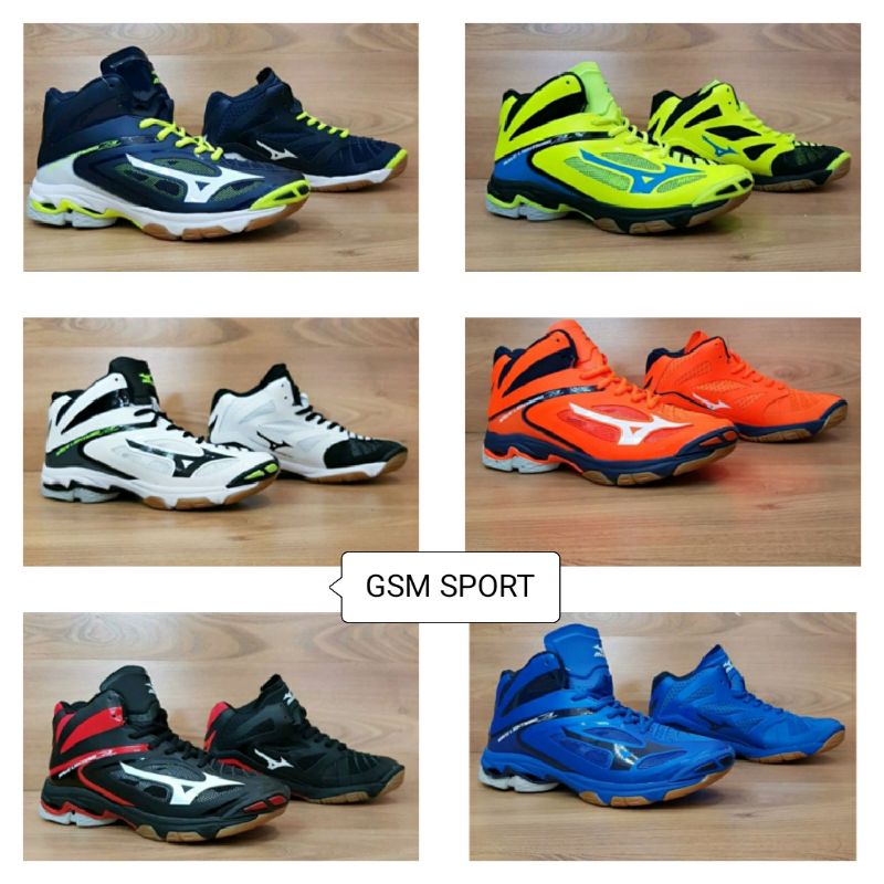 (GSM SPORT) SEPATU VOLI MIZUNO WLZ 3 tipe MID