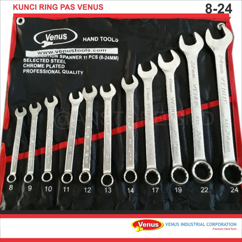 Original Kunci Ring Pas VENUS 8-24 (11pcs)