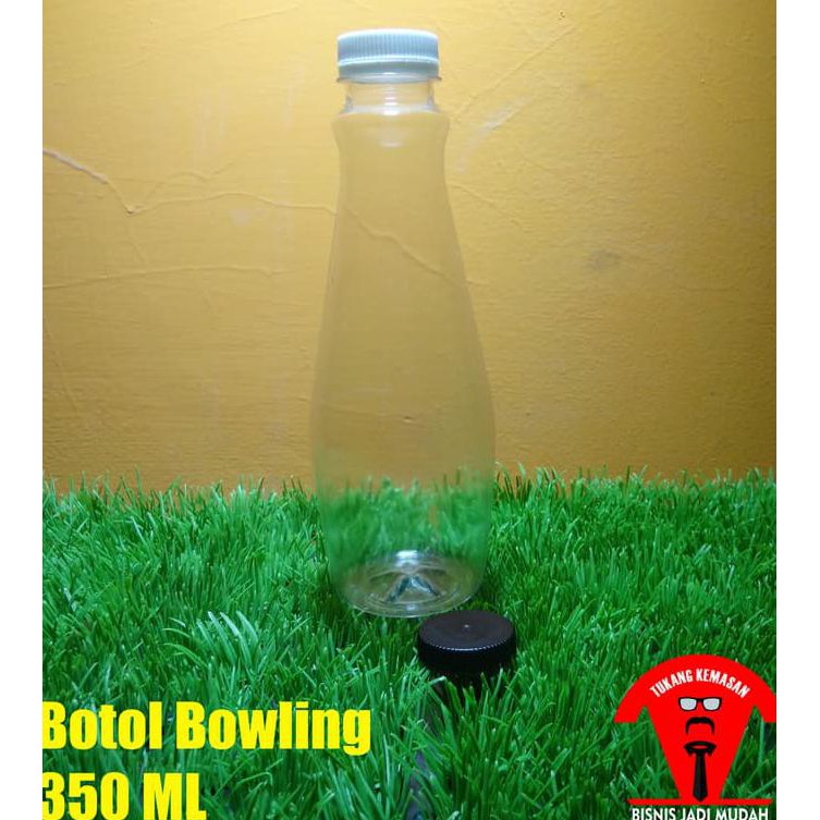 BOTOL PLASTIK BOWLING 350 ML/PET/KEMASAN