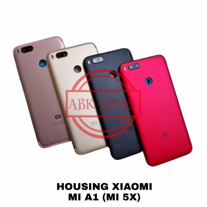 Backdoor Backcover Housing Xiaomi MiA1 Mi A1 - Xiomi Mi5x Original - Merah