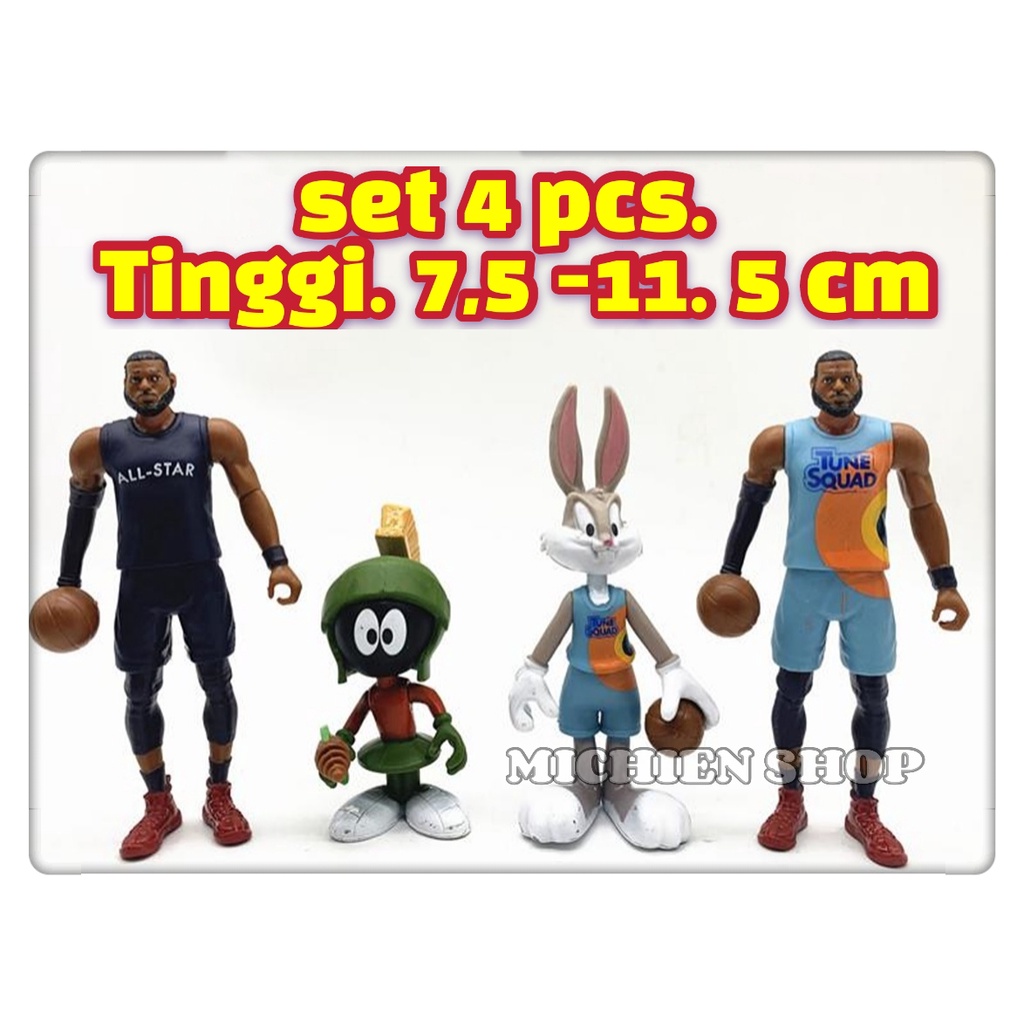 Figure SPACE JAM Lebron James Bugs Bunny Marvin
