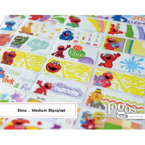 

TERLARIS!! Elmo Sticker MEDIUM Name Label. Stiker karakter Sesame Street Big Bird Cookie Monster