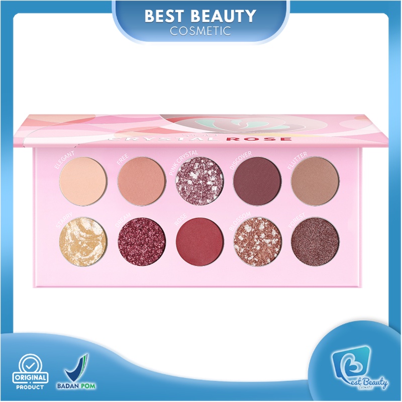 ★ BB ★ Y.O.U Crystal Rose Eyeshadow Palette 10 color - YOU Eyeshadow Palette