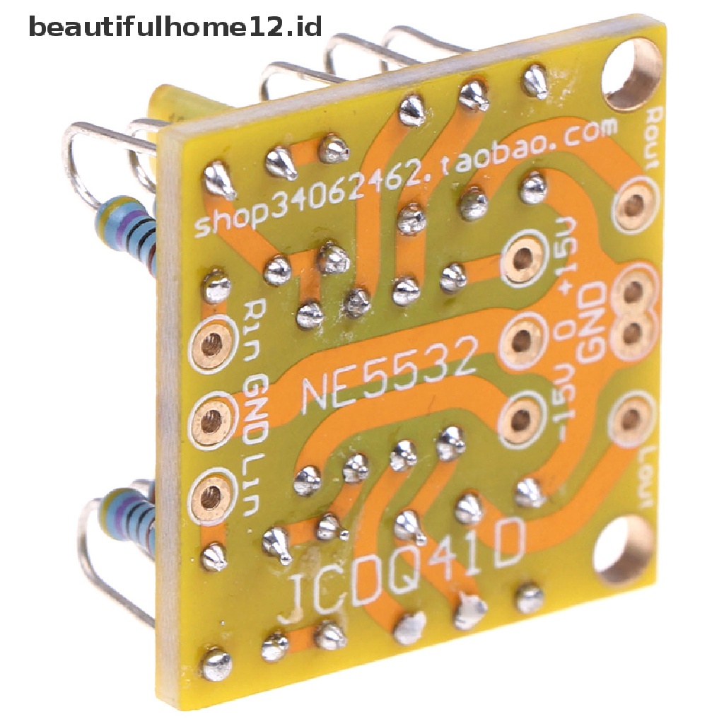 【beautifulhome12.id】 Dual OP Amp Board Preamp DC Amplification PCB for NE5532 OPA2134 OPA2604 AD826 .