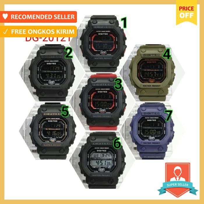 Jam Tangan Digitec 2012 Pria Digital Original