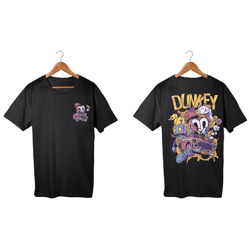 Dunkey car tshirt | tshirt pria | kaos pria distro | pop art tshirt