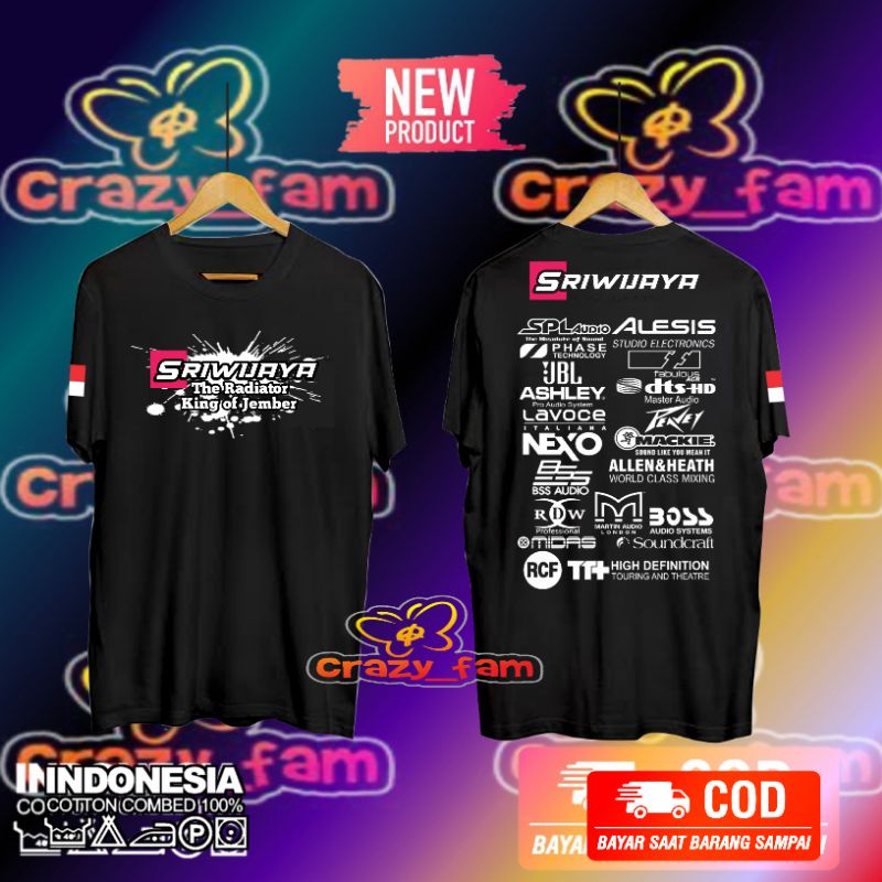 KAOS BAJU SRIWIJAYA AUDIO SOUND SISTEM