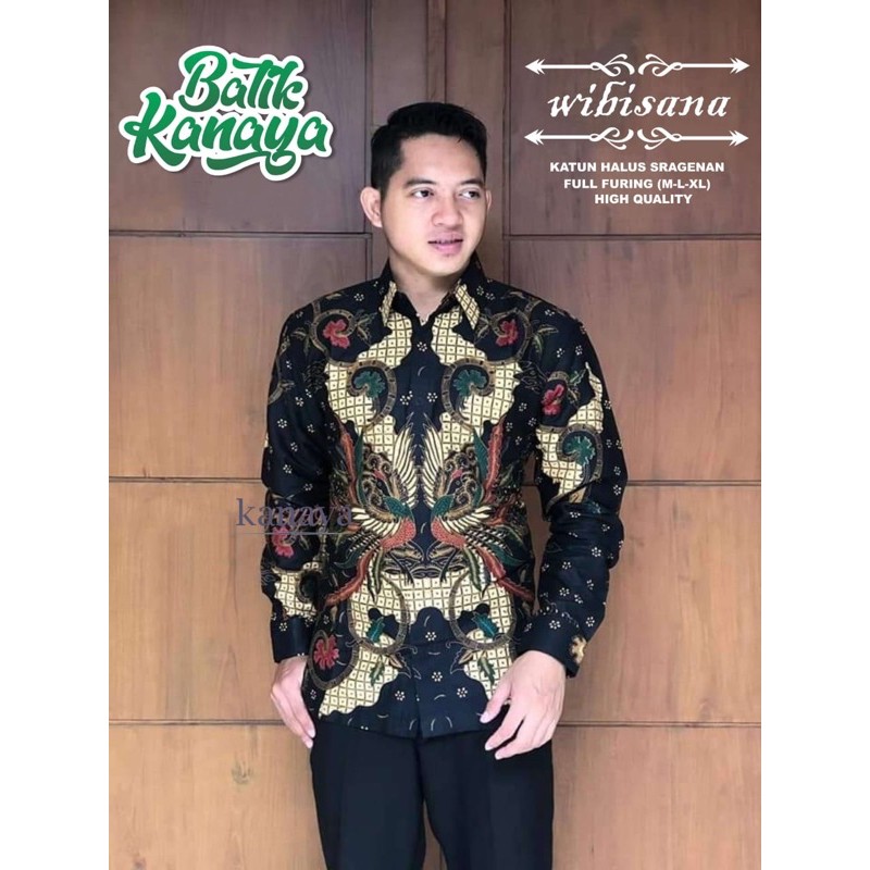 BATIK WIBISANA FULL FURING KATUN HALUS SRAGENAN SIZE M-XXL ASLI SOLO TERMURAH