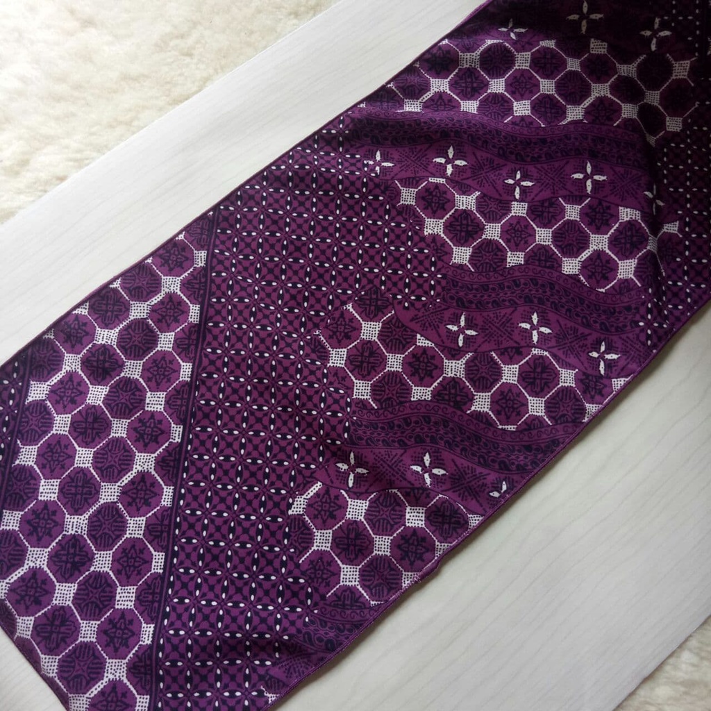 New Arrival ZATYA Long Syal/Scarf Batik Silk Series-Kawung Plum