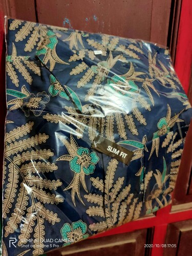 Kemeja Batik Pria Lengan Panjang Bahan Katun Ramban Lasem Hem Batik Pria Slimfit Style Kekinian