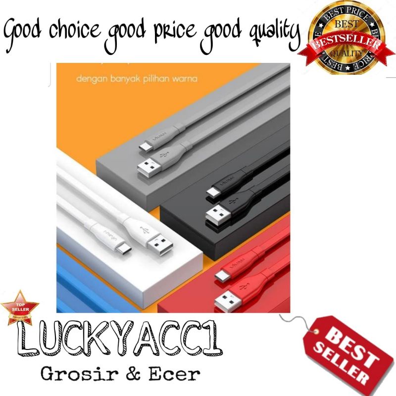 LC - Kabel data vivan type C kabel data vivan CBC 100s type C 2.4A cable data vivan for type C kabel