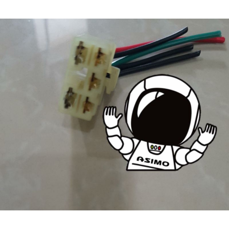 soket kiprok rectifire pin 5 kabel original part honda fi Old CBR 150 250 R CBU thailand 250R 400 60