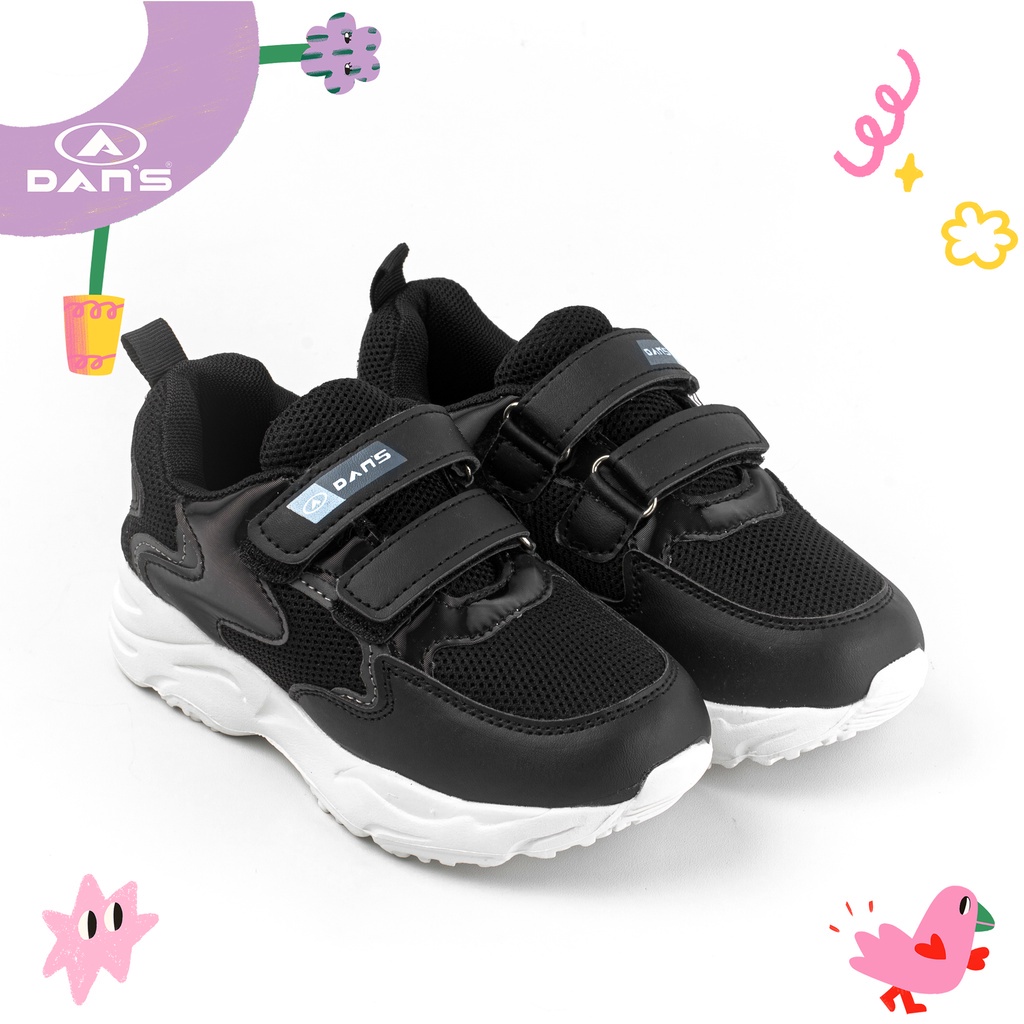 Dans Dafna Sepatu Sneakers Anak Perempuan - Black Grey