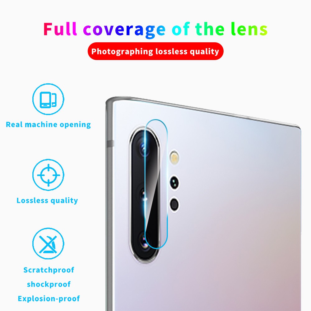 Film pelindung lensa belakang Samsung Galaxy S10 P S8 S9 Plus Note 8 9 10 20 Tempered Glass Rear Camera Lens Protector Film