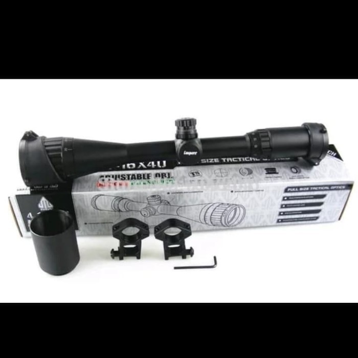 Telescope Teleskop Senapan UTG 4-16x40 AOL Full Tactical Optics
