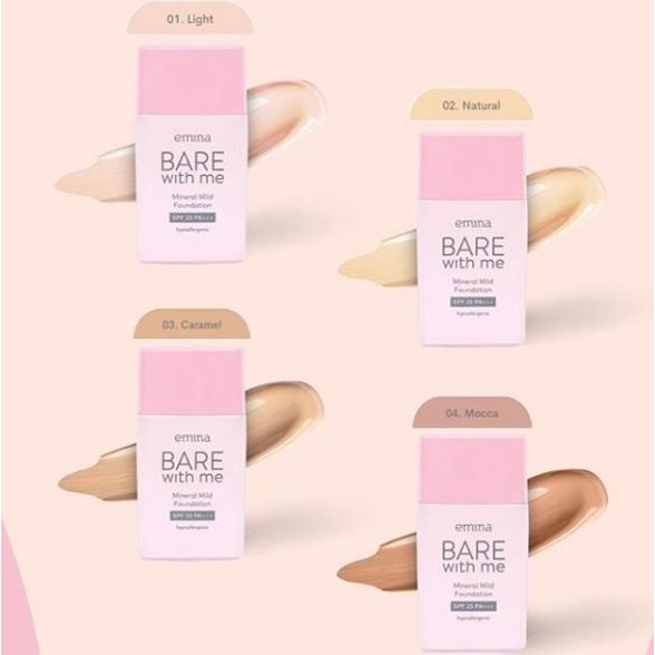 emina foundation / emina bare with me mineral foundation