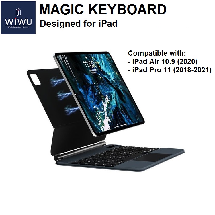 WIWU Magic Keyboard Magnetic Designed for iPd Air 10.9 - iPd Pro 11