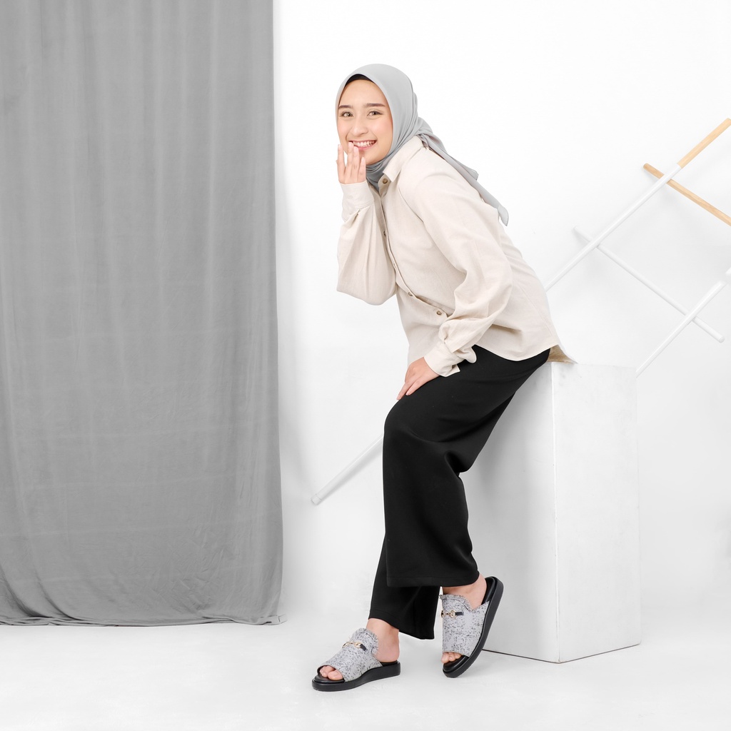 Rafaizoutfit - Sepatu Sandal Casual Wanita Wedges Vallery Series