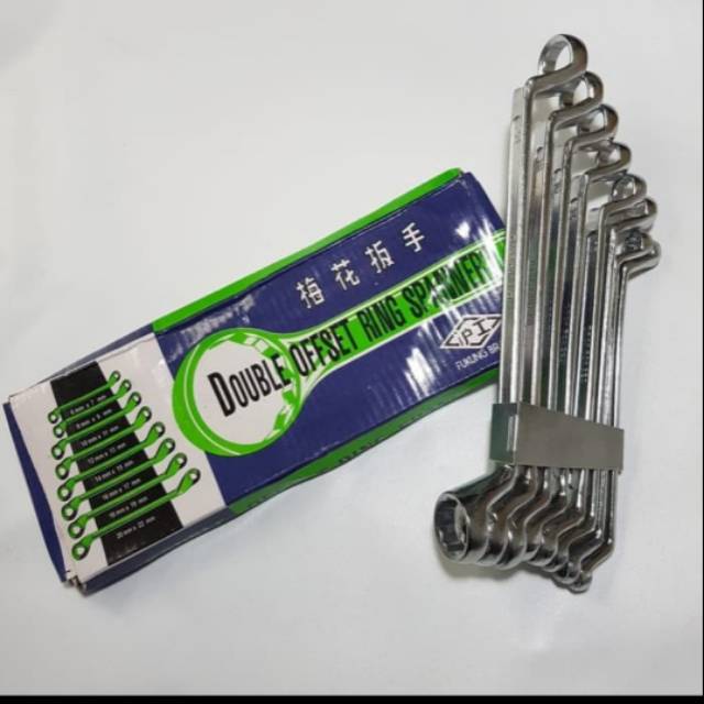 (BT) FUKUNG KUNCI RING 6-22MM (8pcs). KUNCI RING FUKUNG SET 8PC. KUNCI FUKUNG 6MM-22MM. KUNCI RING