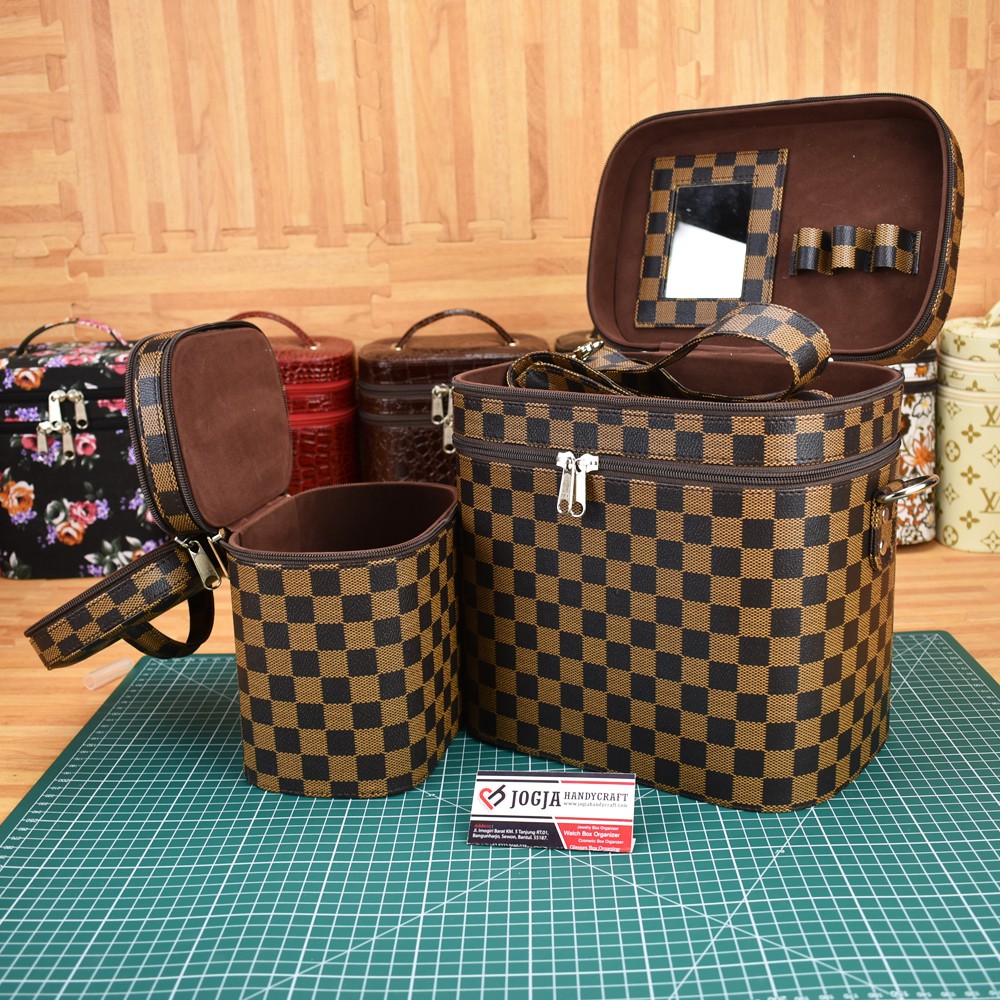 Set Tas Kosmetik Jumbo dan Standart Warna dan Motif Lengkap