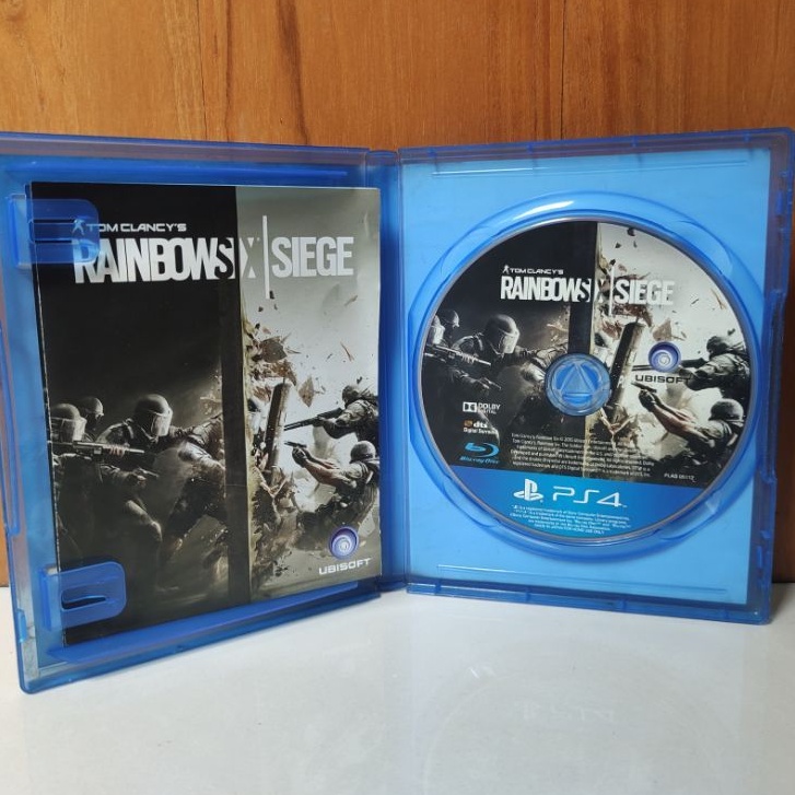 Kaset Rainbow Six Siege PS4 Tom Clancy's Clancys Clancys Siege Playstation PS 4 5 CD BD Game Games Ps4 Ps5