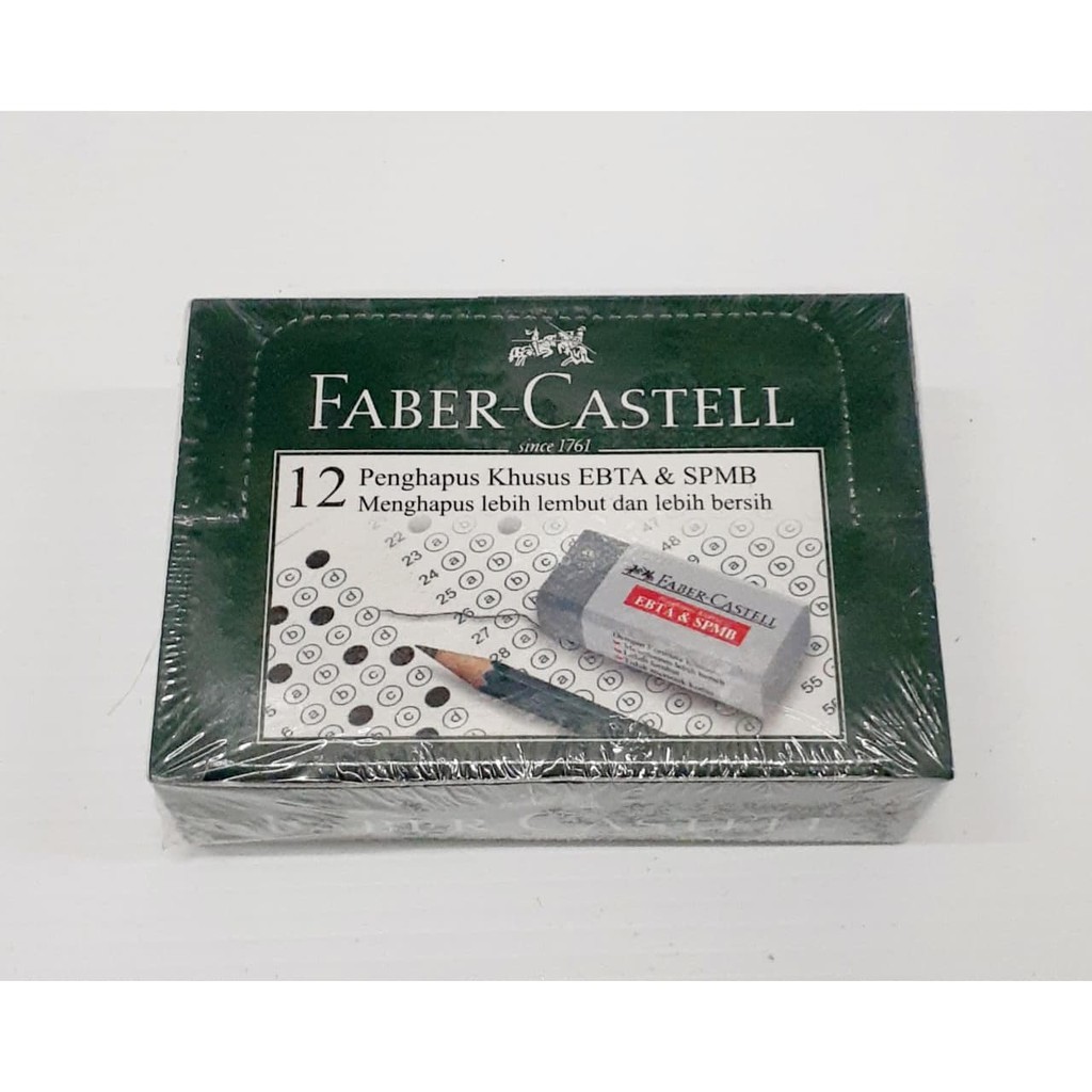 

PENGHAPUS FABER CASTELL 187112 ABU-ABU KHUSUS EBTA/SPMB PER PAK ISI 12