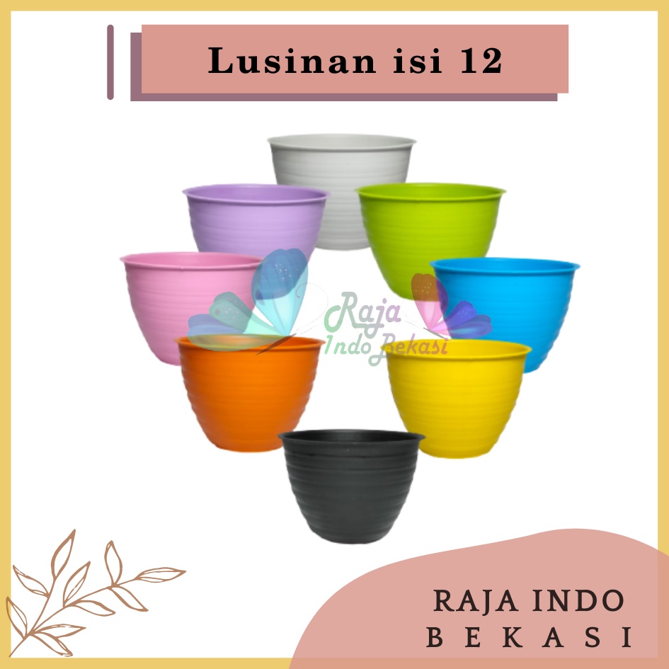 TERMURAH MDN TAWON 15 (15cm) pot bunga model tawon putih dan warna warni GROSIR