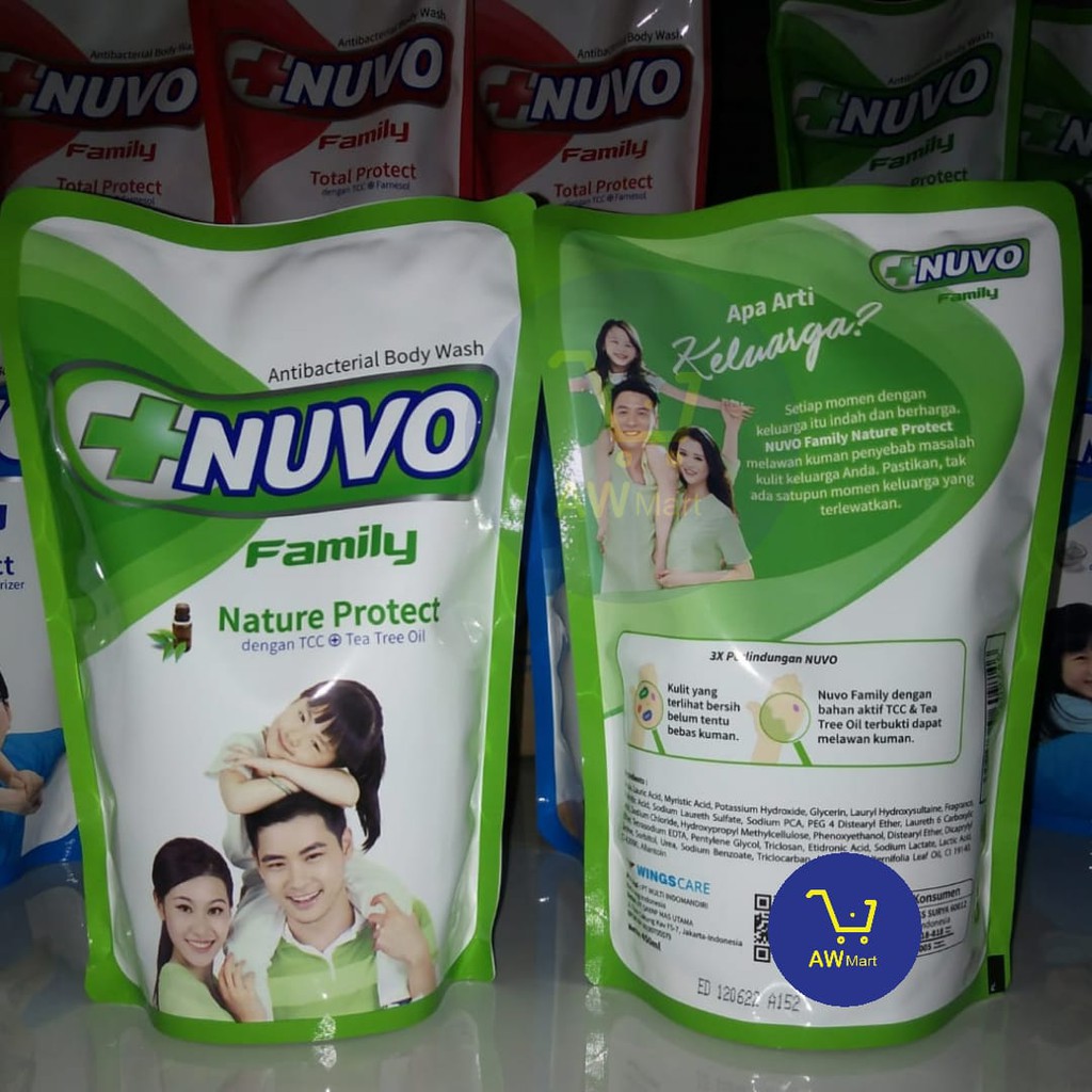 Sabun Nuvo Family Cair REFILL 450ml (DARI PABRIK LANGSUNG) All Varian