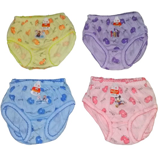 6 Pcs Celana Dalam Anak Perempuan - Random Motif Mix Warna - Murah Berkualitas