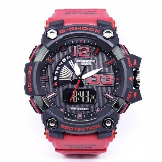 JAM TANGAN PRIA DOUBLETIME G-SHOCK JG2028 RED STRAP