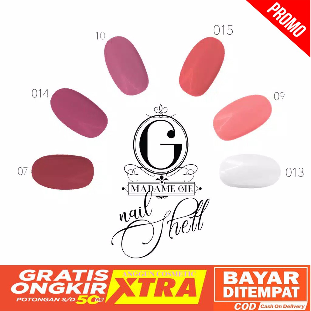 ✔️ TERMURAH ❤ MADAME GIE Nail Shell | cat kuku Nail care kutek Madam Gie bisa dikelupas